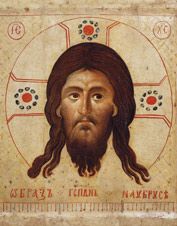 Икона. Спас Нерукотворный на убрусе. 13 век