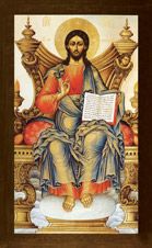 Икона. Христос Вседержитель (Патократор) на престоле. 18 век (Ярославль)
