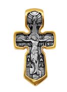 908 Крест с образом св. Александра Невского, серебро 925° с позолотой