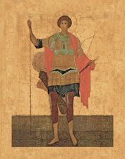Икона. Святой великомученик Георгий. 16 век. Москва