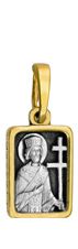 641 Образ «Св. Константин», серебро 925° с позолотой