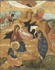 Икона. Рождество Христово. 17 век (Греция)