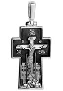609 Крест с образом Архангела Михаила, серебро 925°