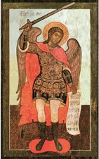 Икона. Ангел с мечом (17-18 век)