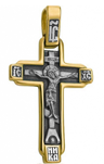 575  Крест нательный «Византийский», серебро 925° с позолотой
