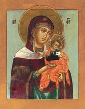 Икона Божией Матери «Голубицкая» (Коневская). 19 век