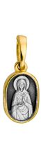 690 Образ «Святая мученица Галина», серебро 925° с позолотой