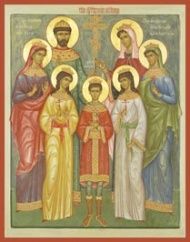 Икона святые Царственные Страстотерпцы, 20 век
