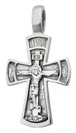 551 Крест нательный «Благодарение» серебро 925°