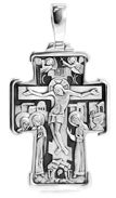 617 Крест нательный «Покров», серебро 925°