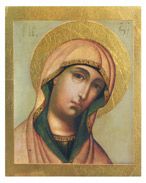 Икона Божией Матери (ГИМ) деисус, 18 век - (поталь/золото)