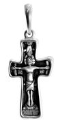 825 Крест с Распятием и образом св. Симеона Столпника, серебро 925°
