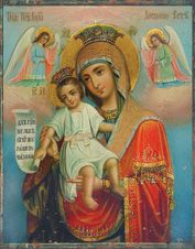 Икона Божией Матери «Достойно есть». 19 век (Афон)