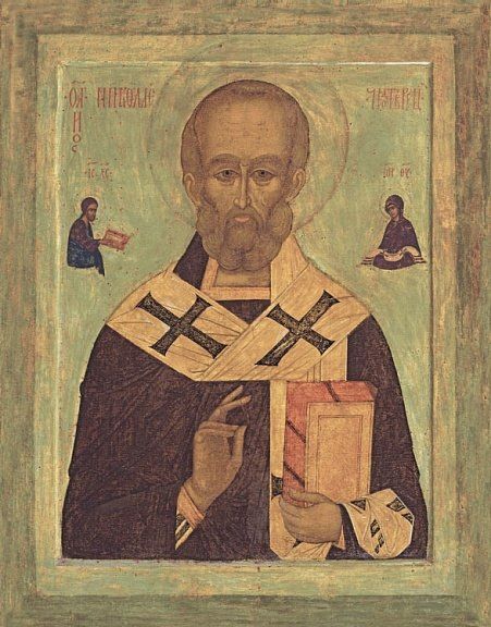 Икона. Святитель Николай Чудотворец. 16 век Икона. Святитель Николай Чудотворец. 16 век