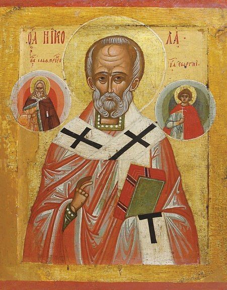 Икона. Святитель Николай Чудотворец. Конец 15 века Икона. Святитель Николай Чудотворец. Конец 15 века