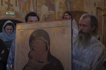 Возвращение иконы в храм Софии Премудрости Божией в Средних Садовниках